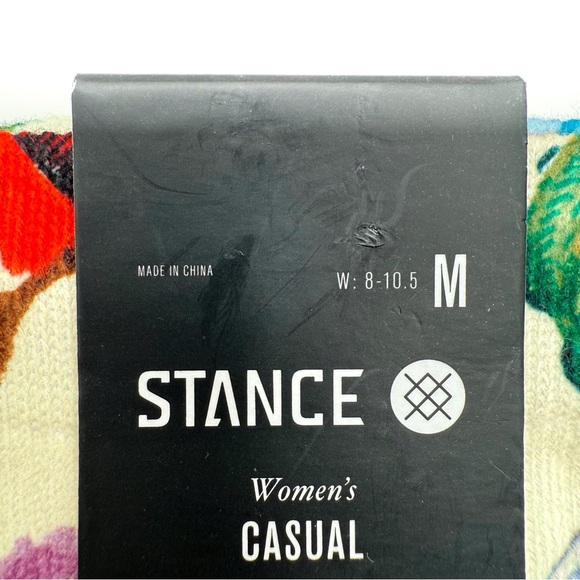 Stance California Native Crew Socks Womens Medium Floral Flowers Cute Girly Gift - Picture 3 of 8